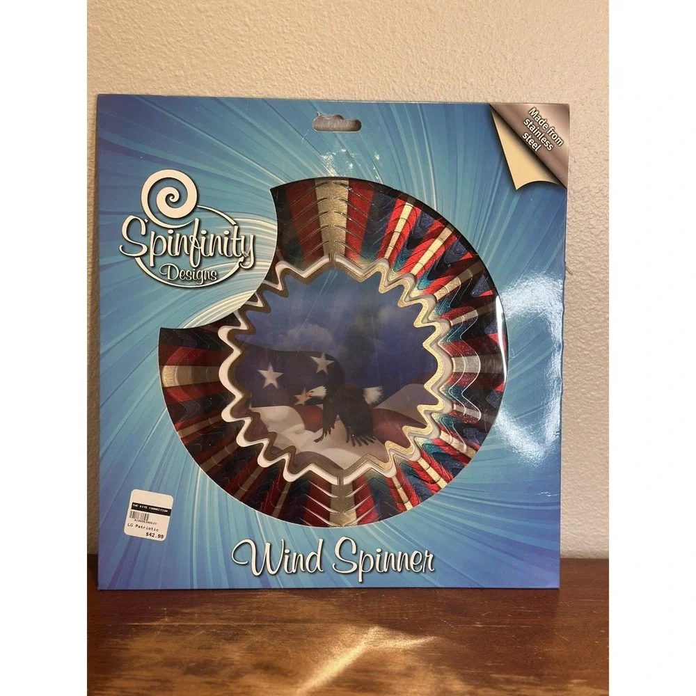 Spinfinity Designs - #385 Animated Patriotic - Wind Spinner